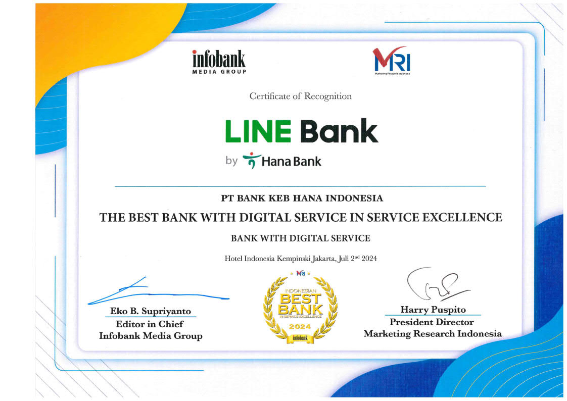 The Best Bank Digital with Digital service Excellence