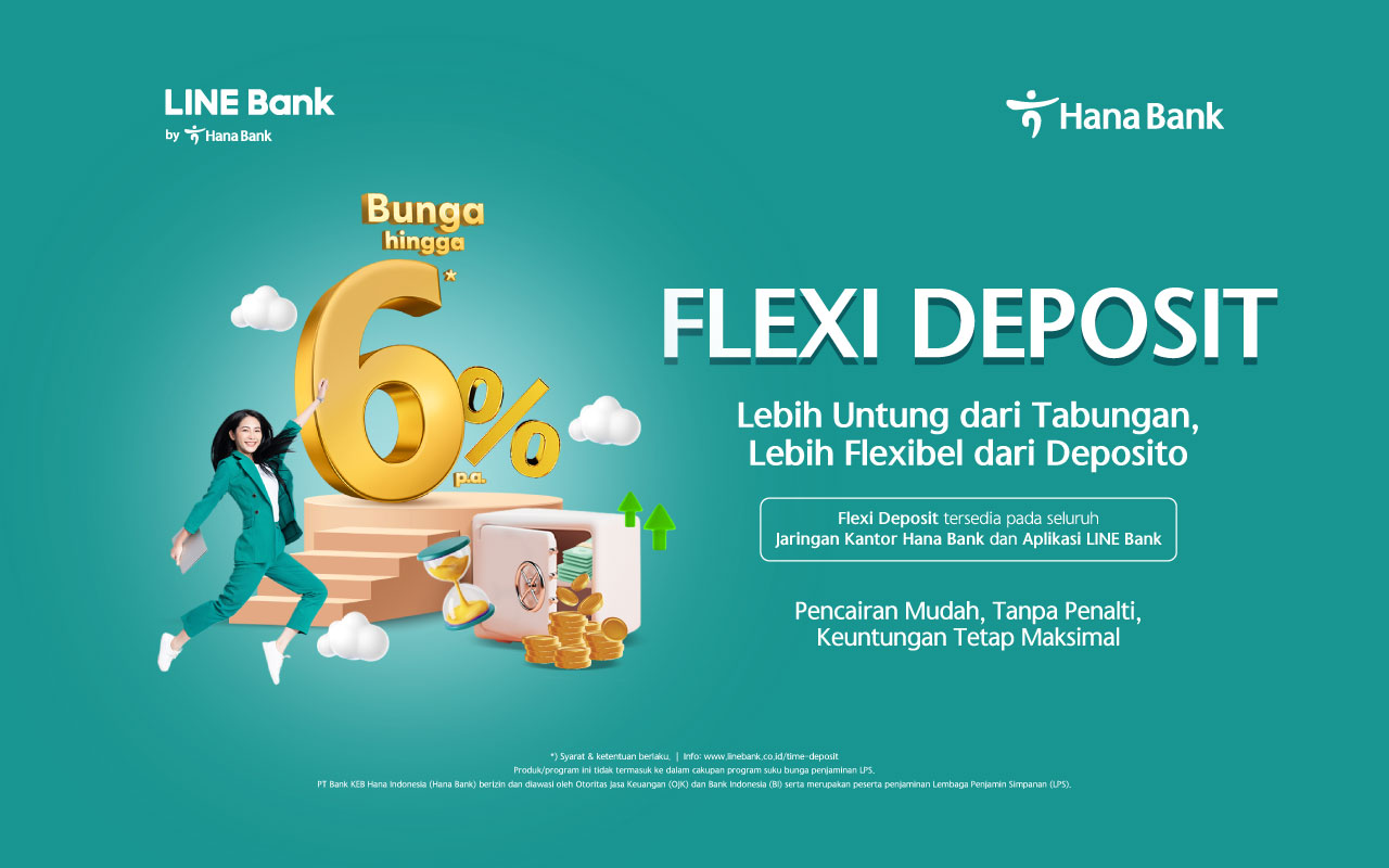 More Flexible than Time Deposit,  Hana Bank’s Flexi Deposit Offers Interest Rates of Up to 6%   